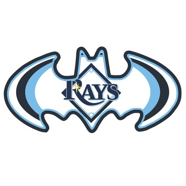 Tampa Bay Rays Batman Logo iron on transfers